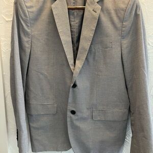 Banana Republic Blue and White Stripe Sport Coat Slim Fit